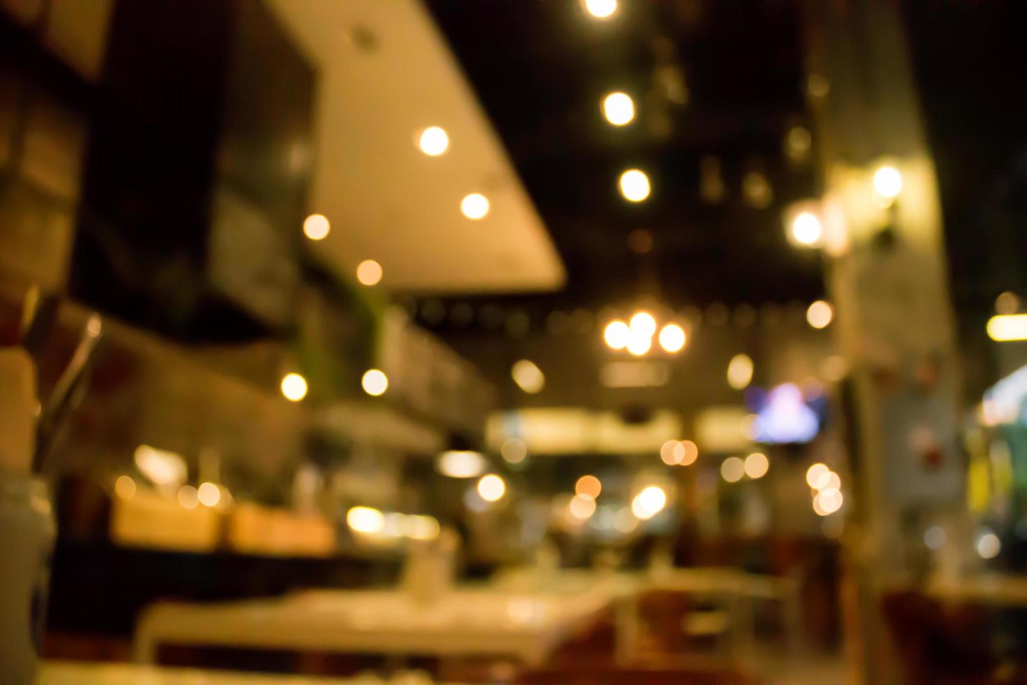 Blurred restaurant scene photo