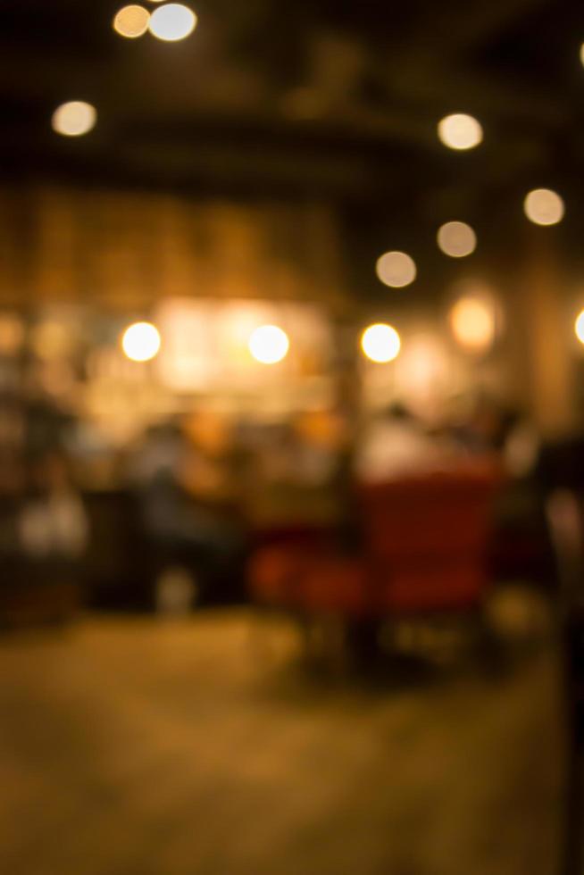 Escena borrosa del restaurante foto