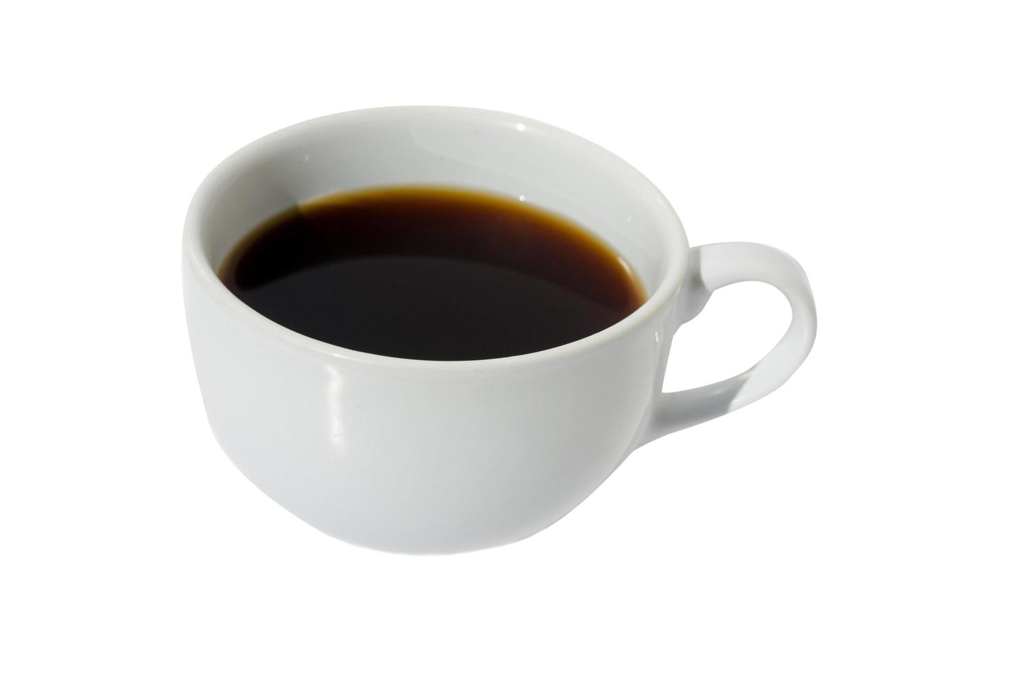 Coffee on white background photo