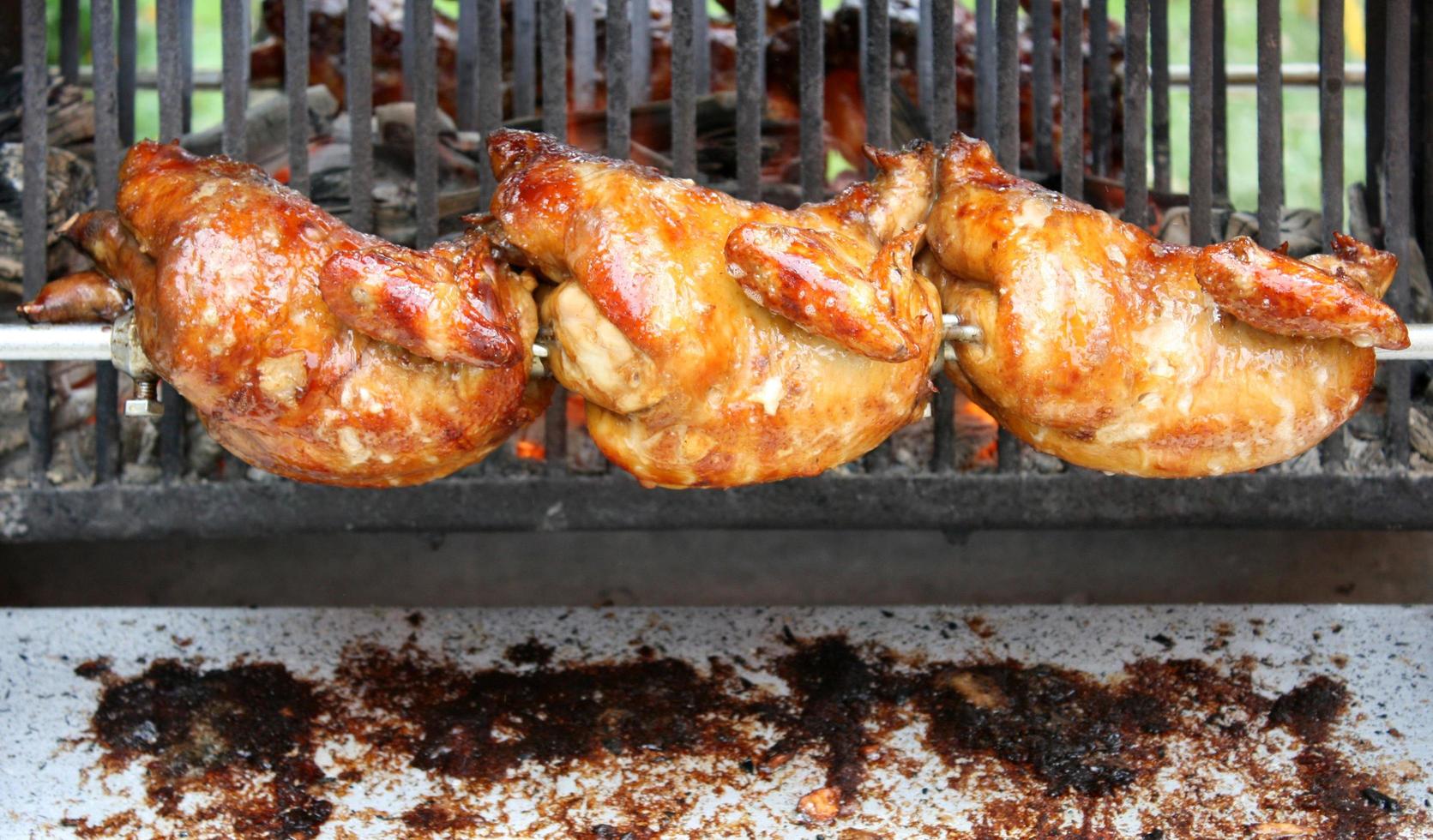 grill roasting chicken photo