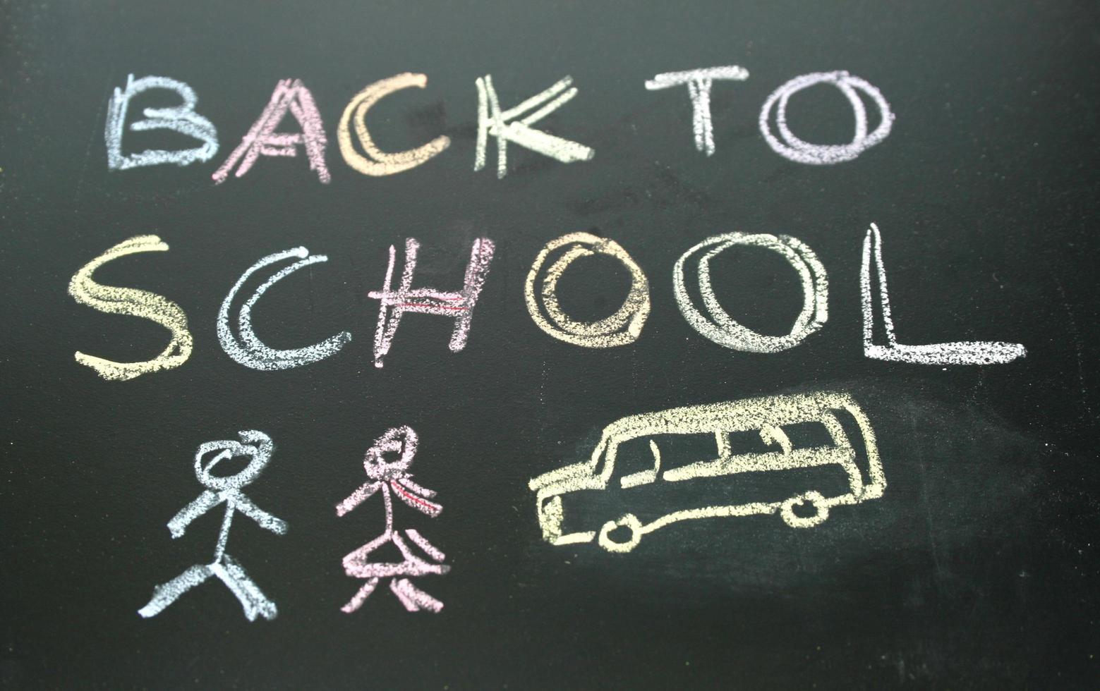 Chalkboard back to  school photo