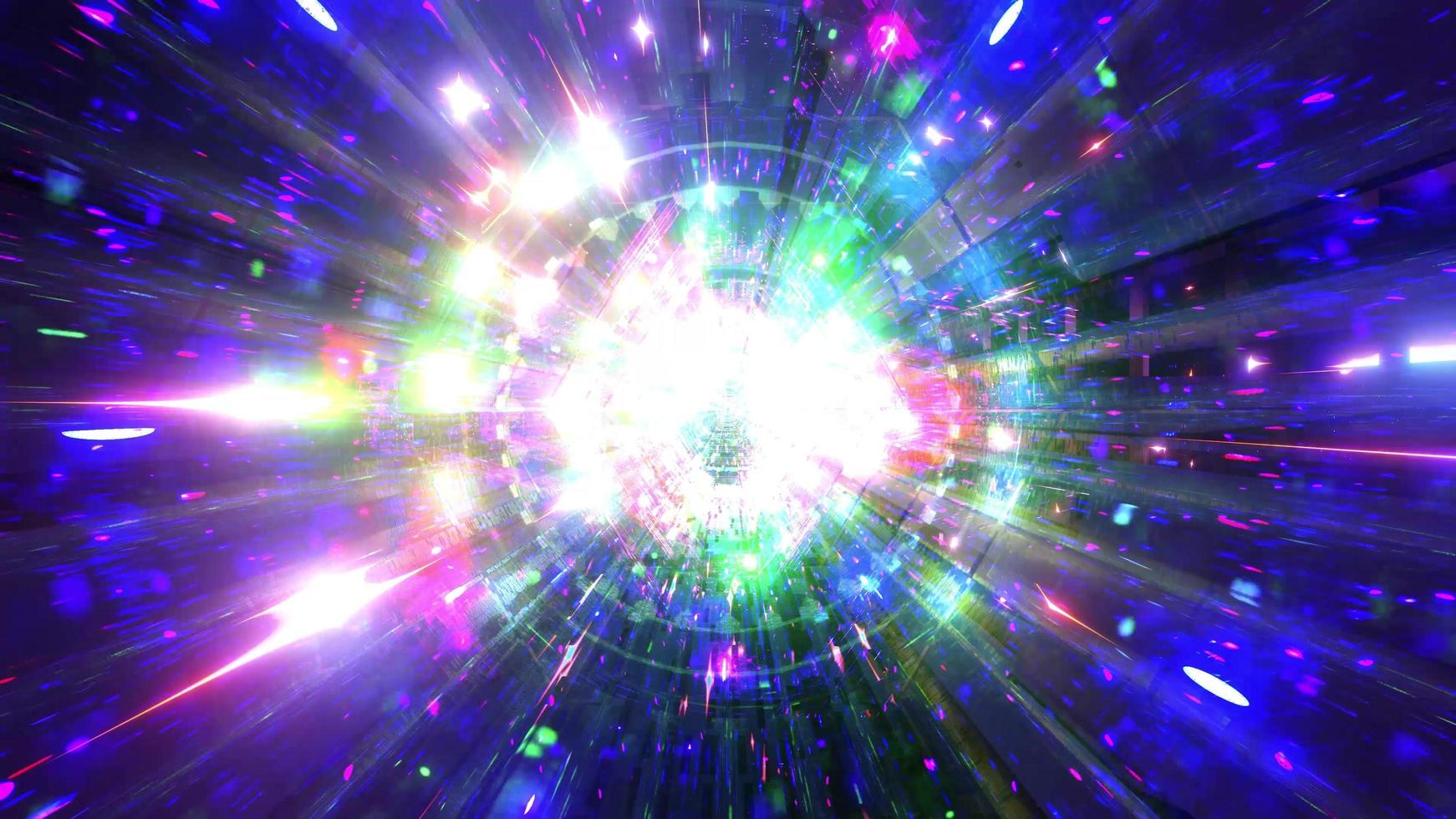 Glowing rainbow color abstract colorful 3d illustration background wallpaper design artwork photo