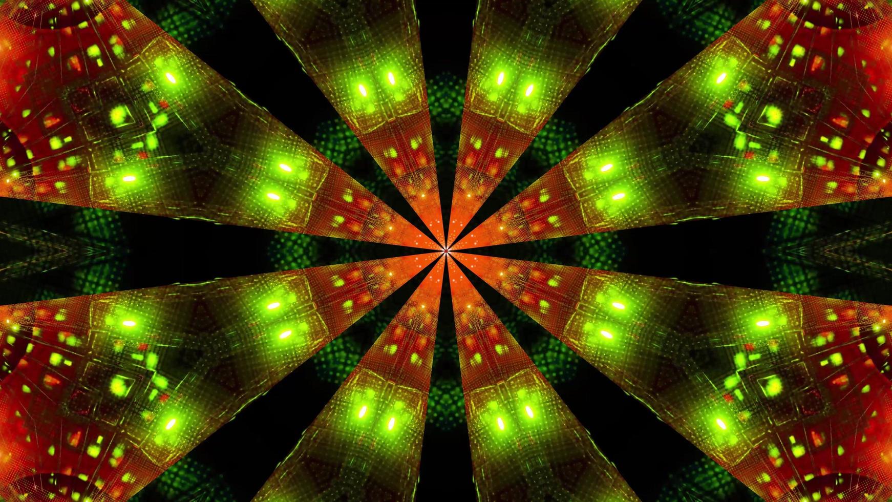 Green Red Blinking kalaidoscope 3d illustration background wallpaper photo