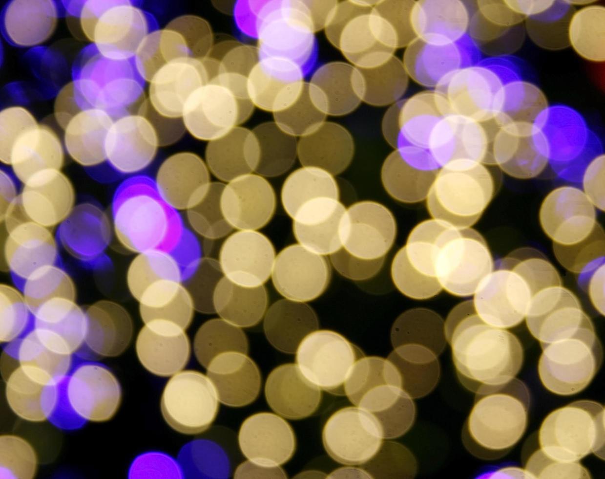 Gold and blue bokeh photo