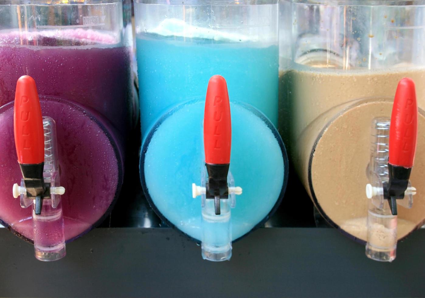 Colorful slushy machines photo