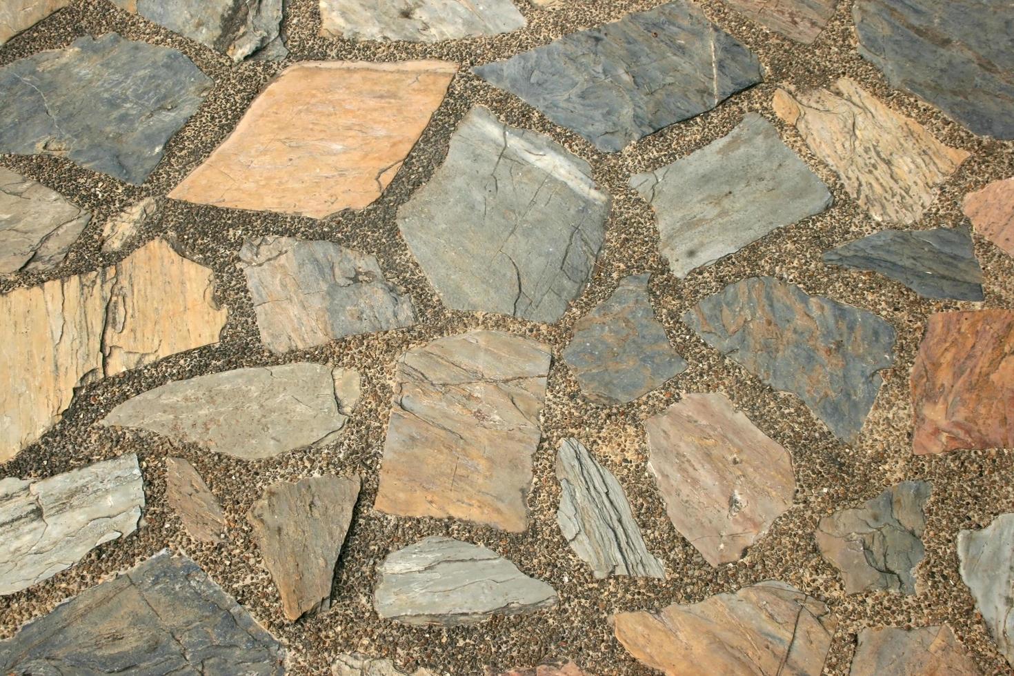 suelo de piedra variada foto
