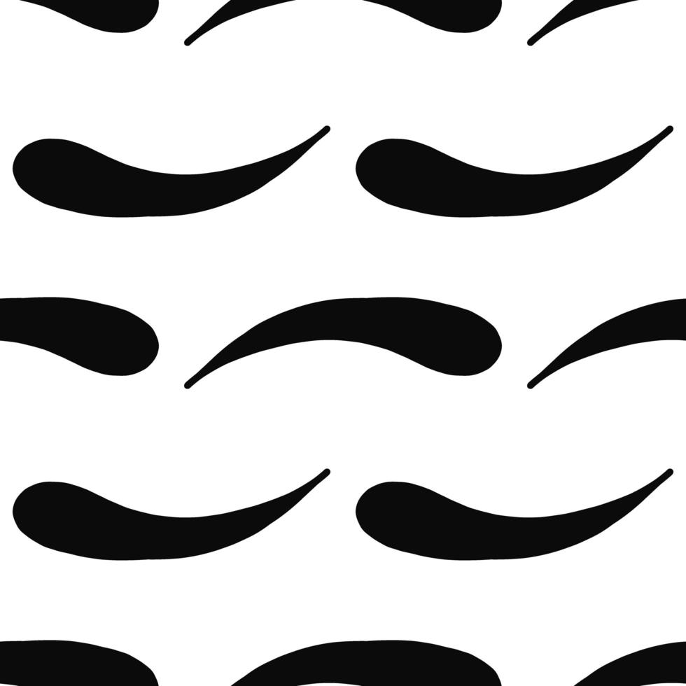 Vector seamless texture background pattern. Hand drawn, black, white colors.