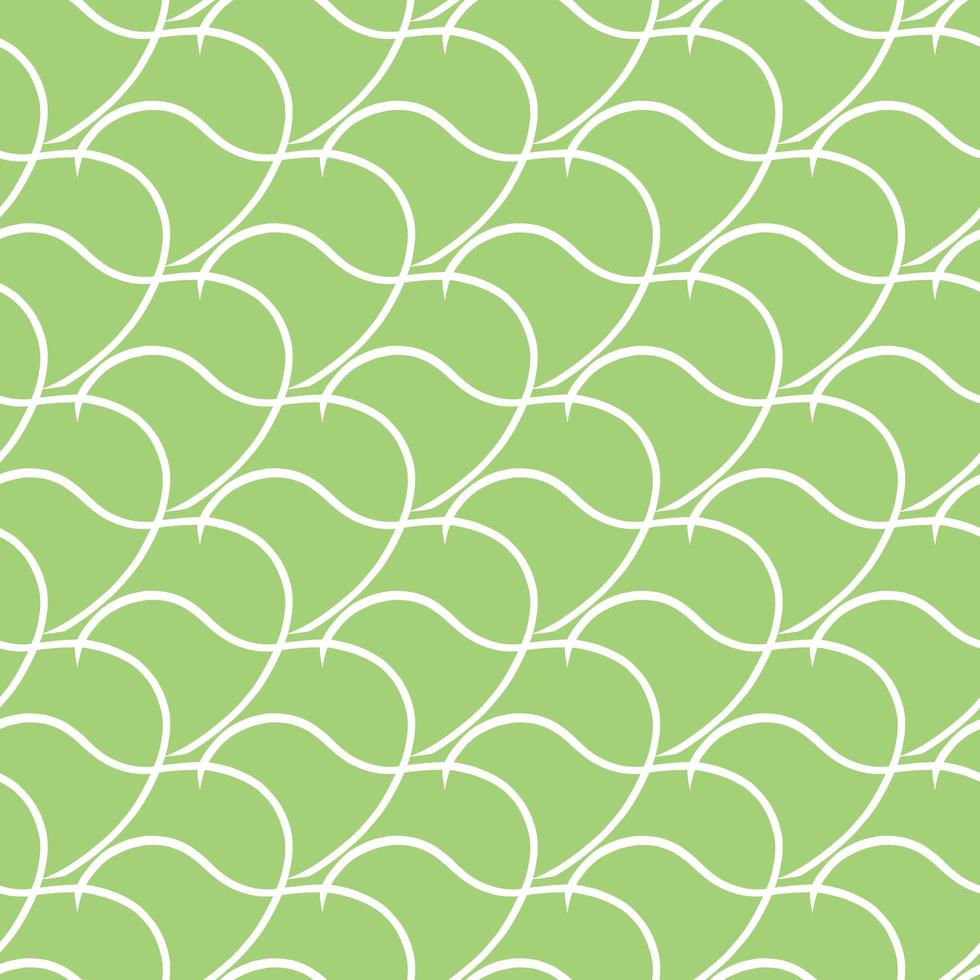 Vector seamless texture background pattern. Hand drawn, green, white colors.
