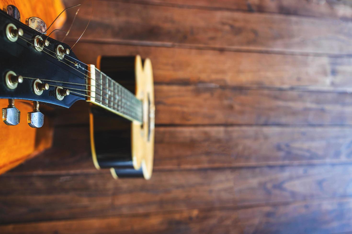 Top view of a guitar photo