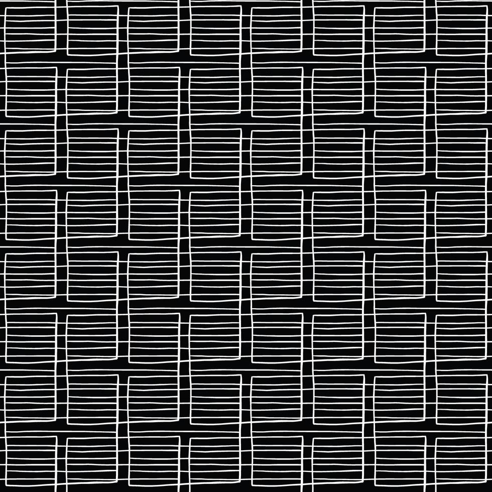 Vector seamless texture background pattern. Hand drawn, black, white colors.