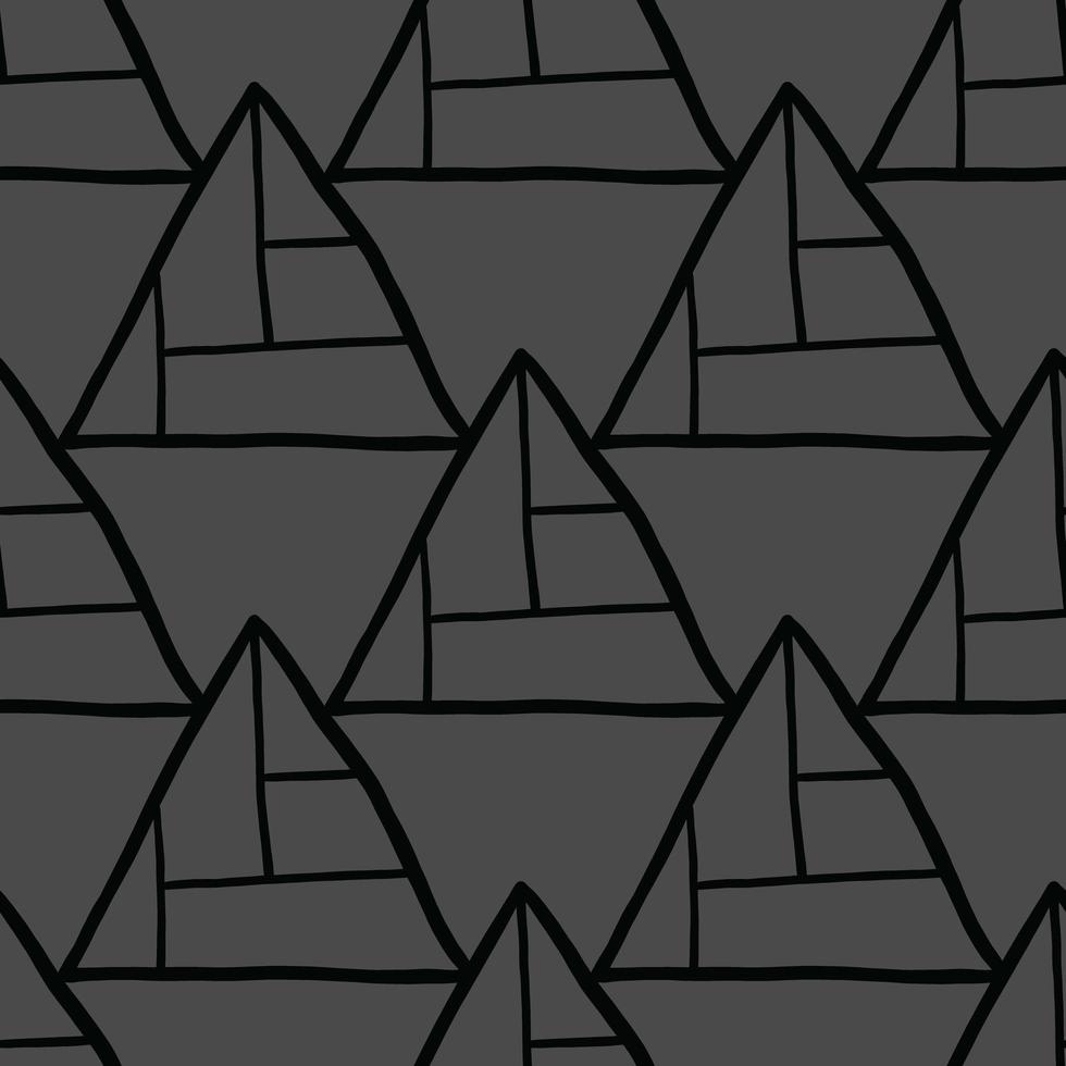 Vector seamless texture background pattern. Hand drawn, black, grey colors.