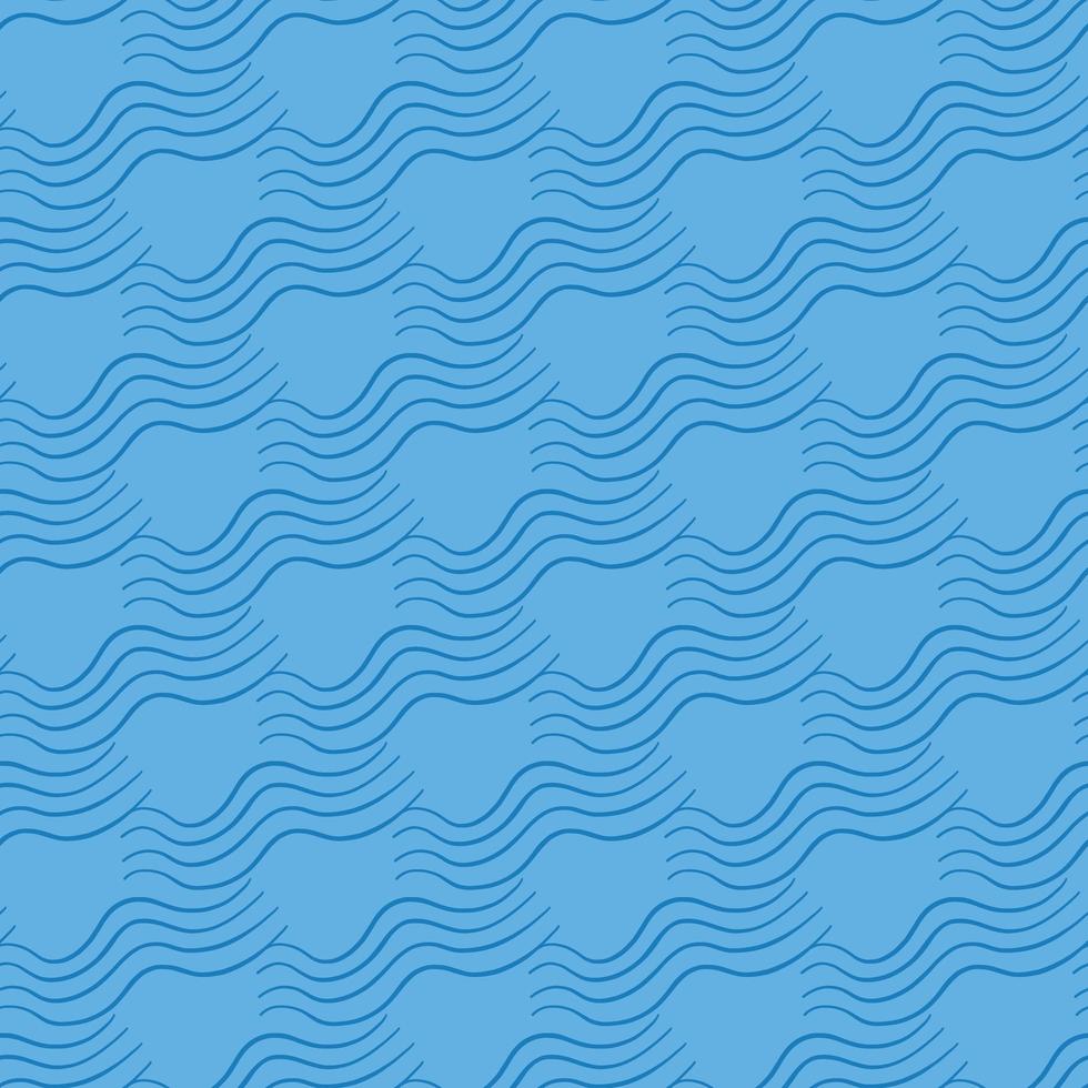 Vector seamless texture background pattern. Hand drawn, blue colors.