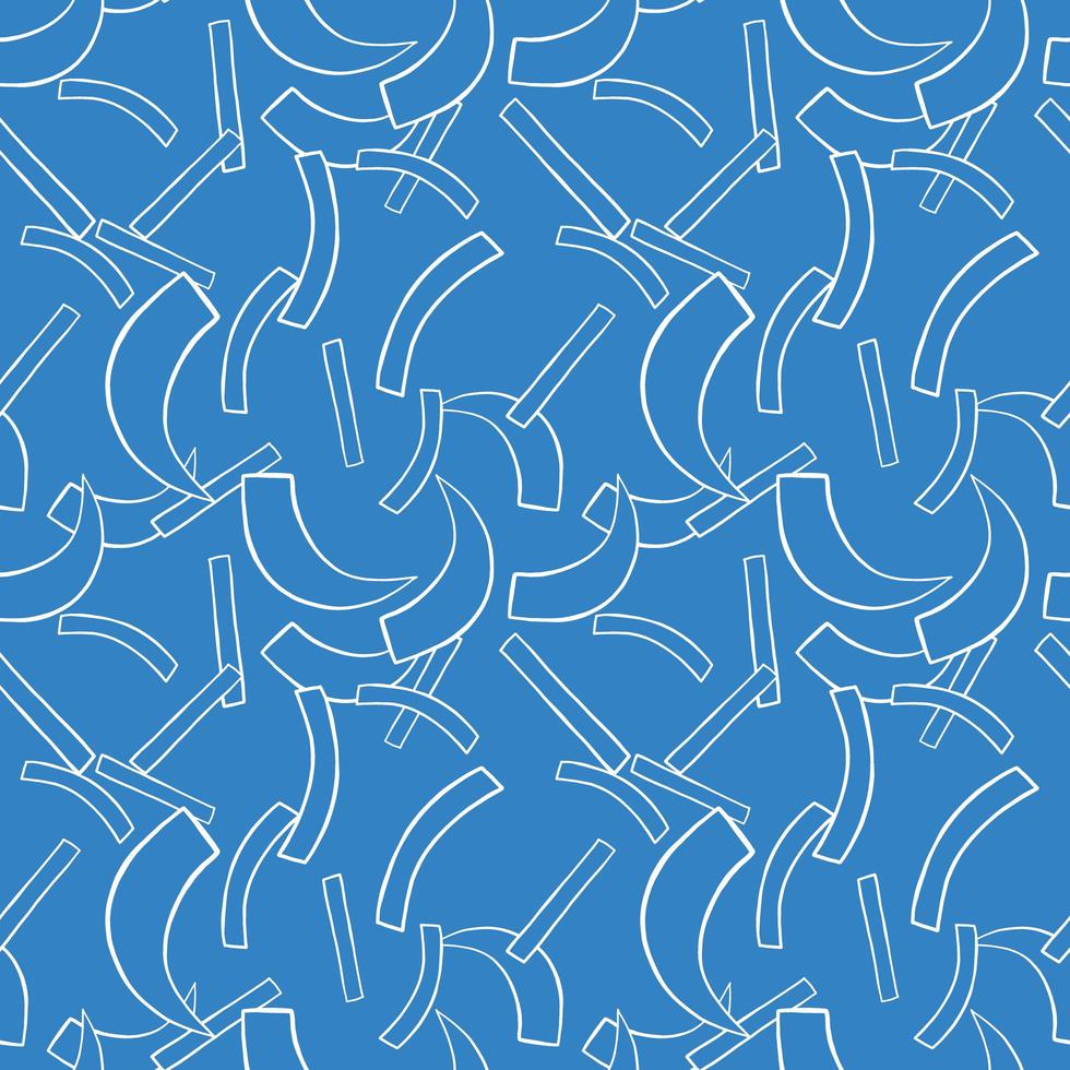 Vector seamless texture background pattern. Hand drawn, blue, white colors.