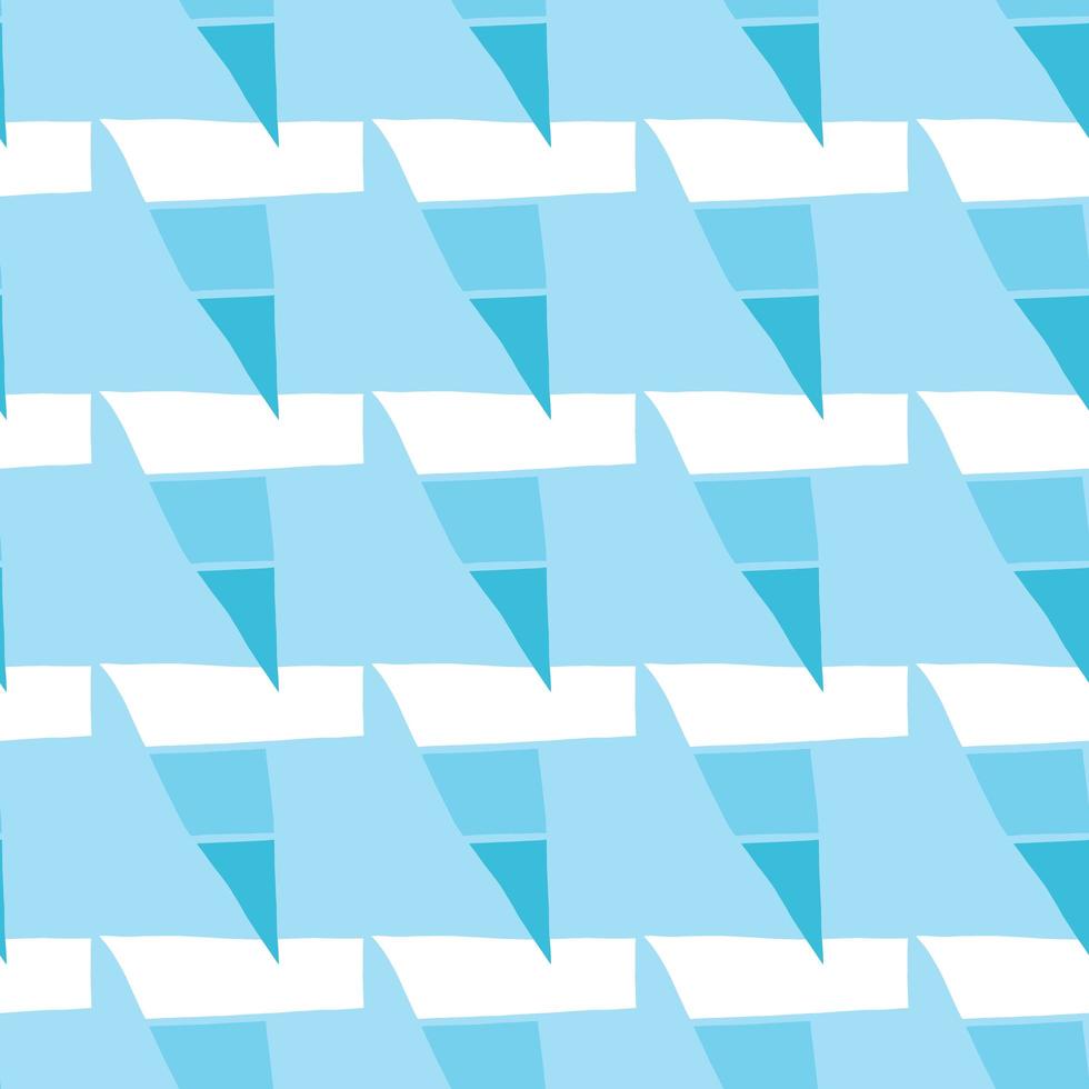 Vector seamless texture background pattern. Hand drawn, blue, white colors.