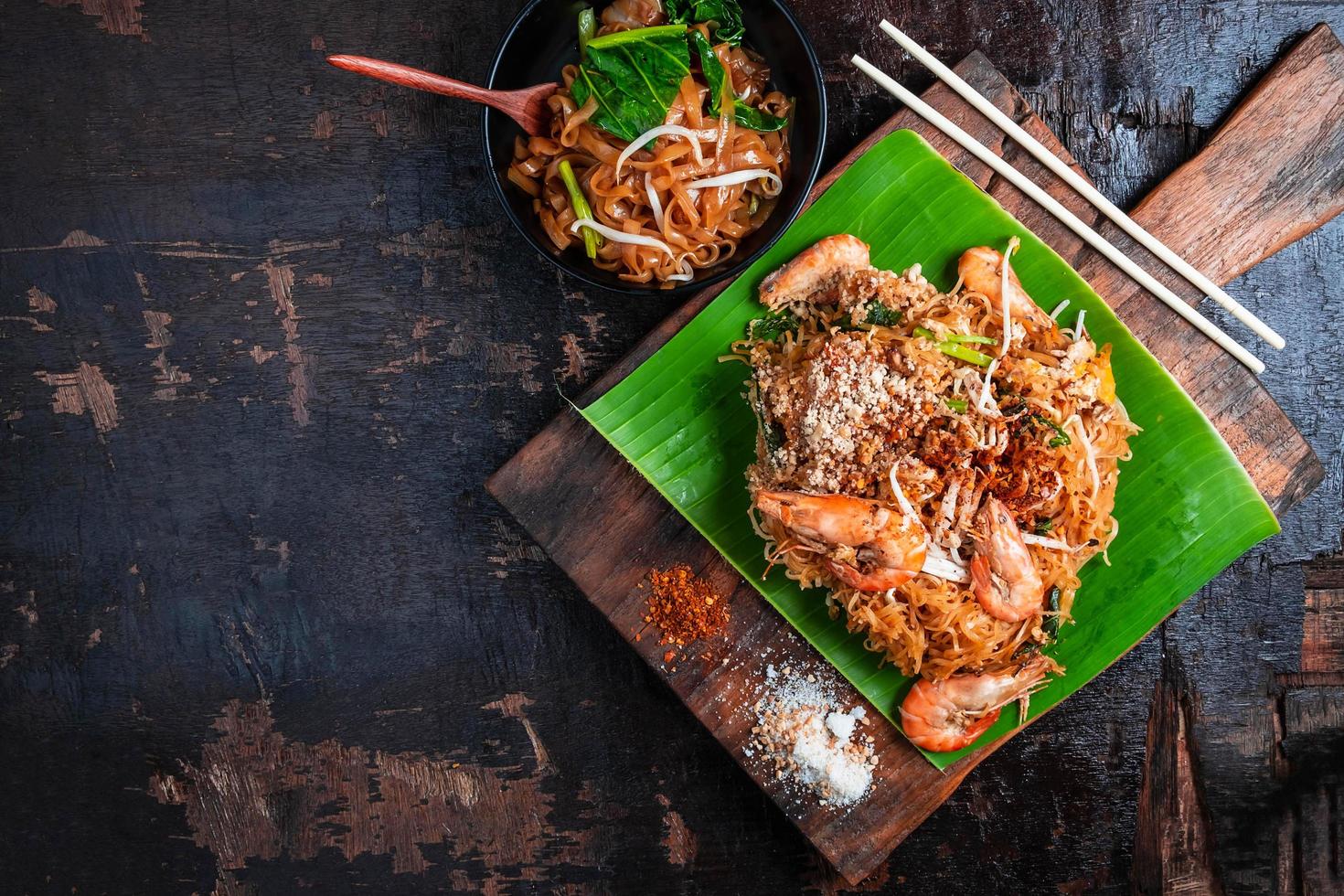 Top view of Pad Thai photo