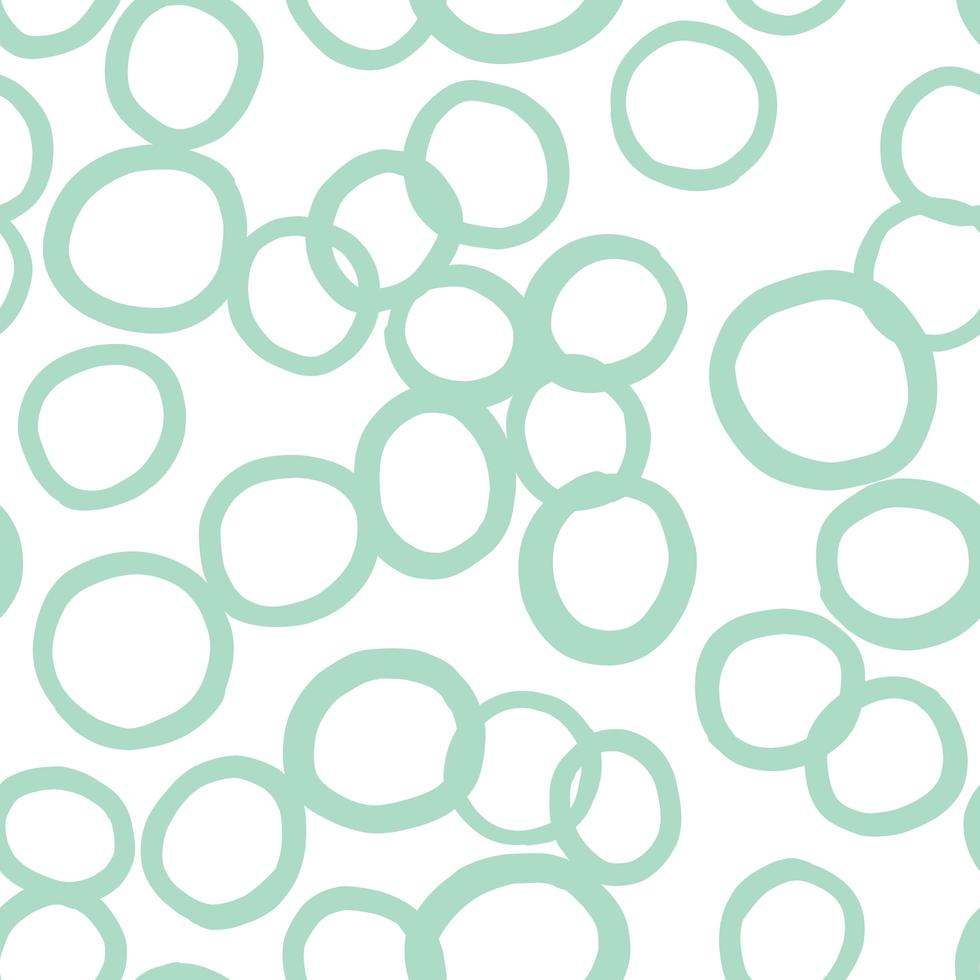 Vector seamless texture background pattern. Hand drawn, green, white colors.