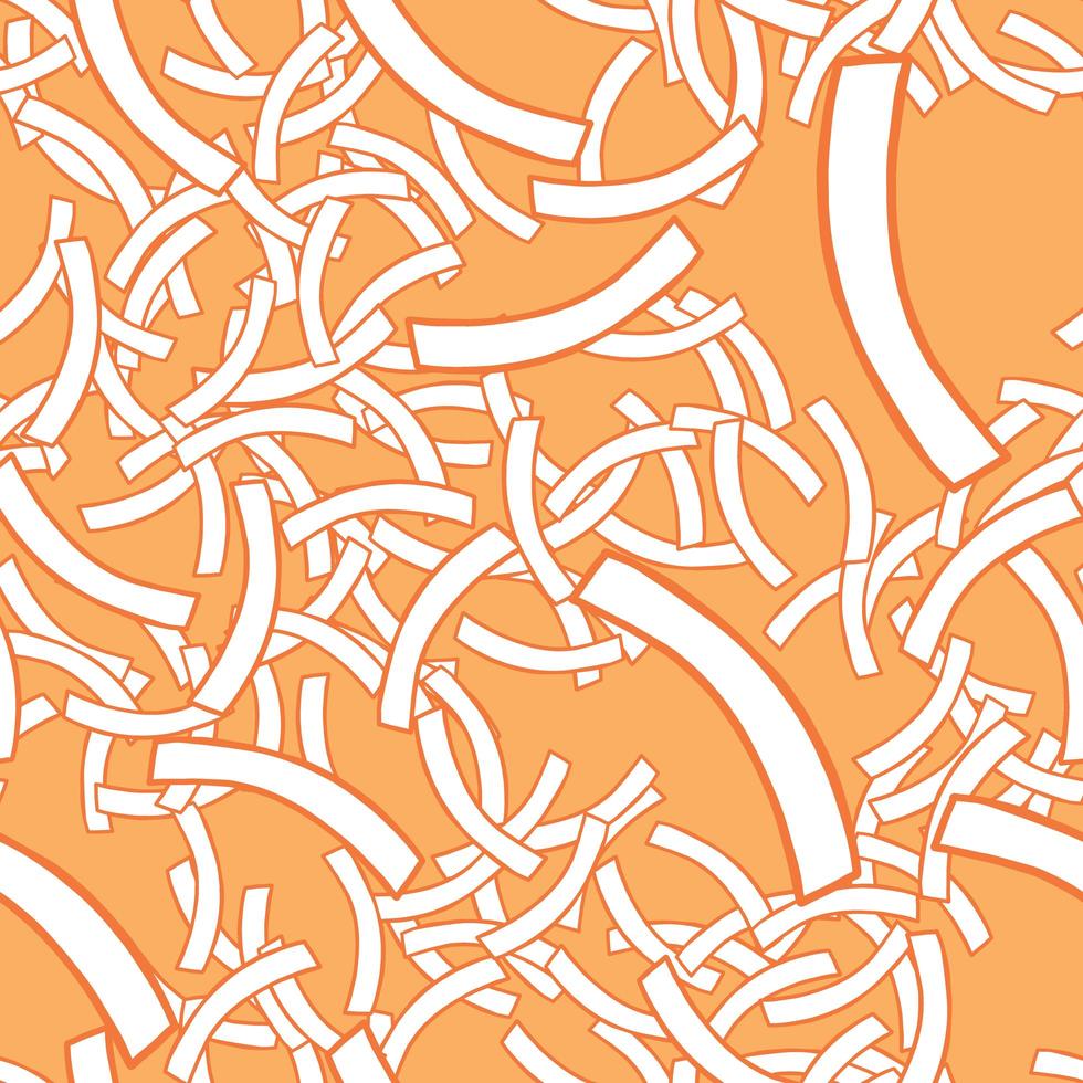 Vector seamless texture background pattern. Hand drawn, orange, white colors.