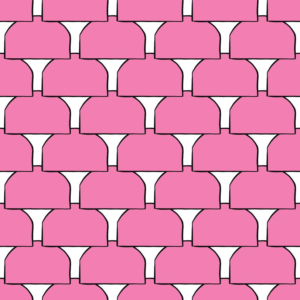 Vector seamless texture background pattern. Hand drawn, pink, black, white colors.