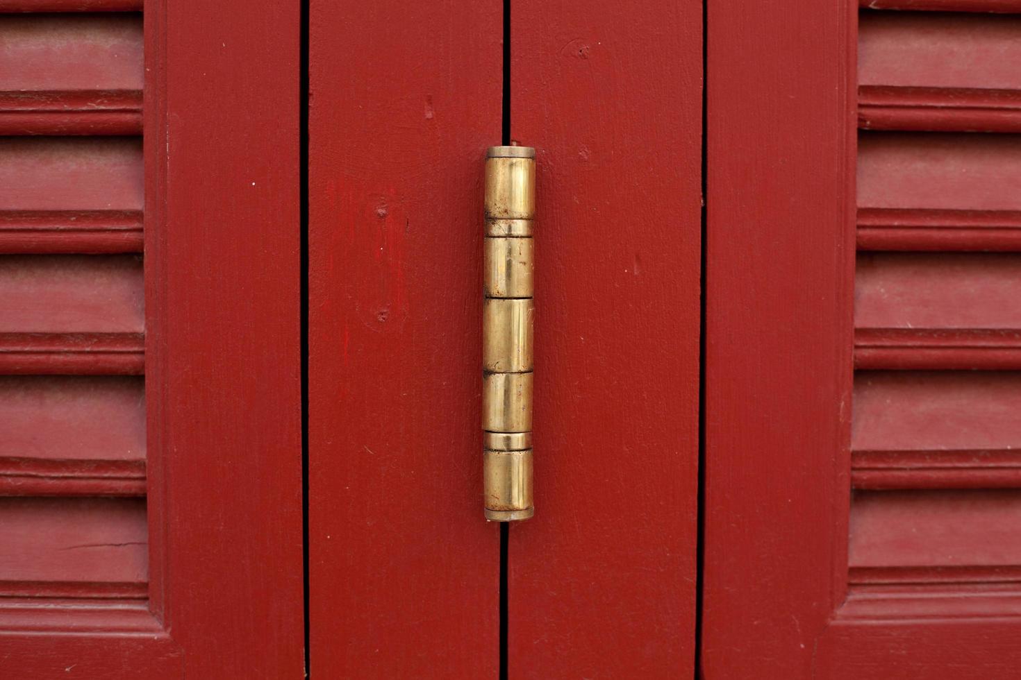 Red window frame photo