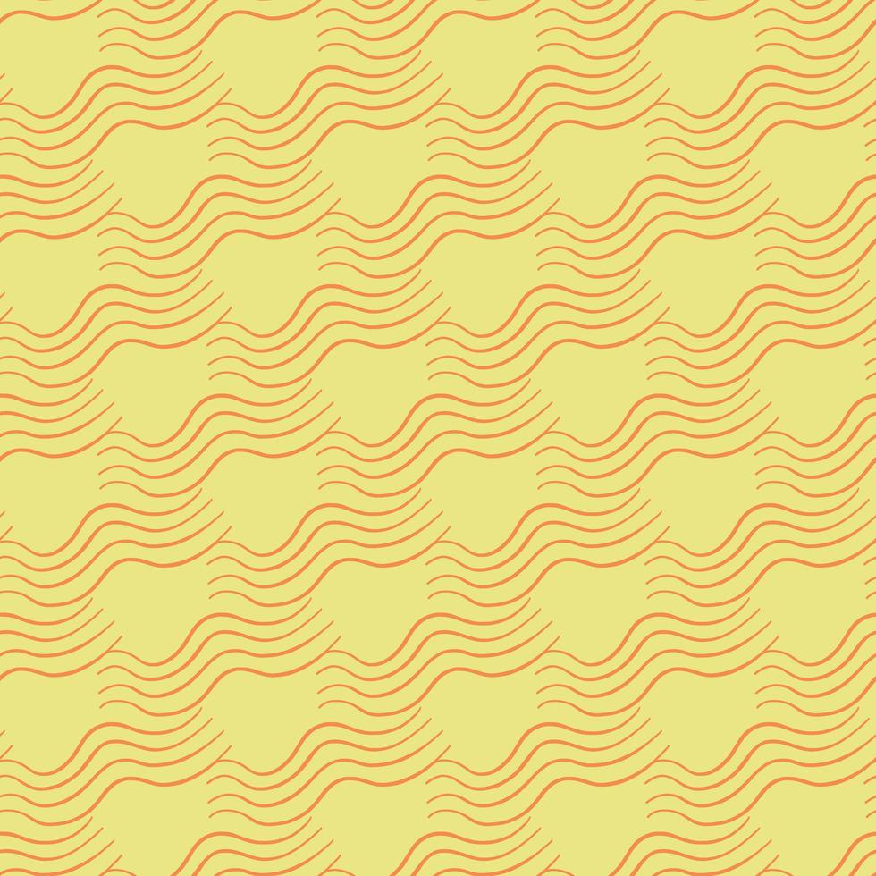 Vector seamless texture background pattern. Hand drawn, yellow, orange colors.