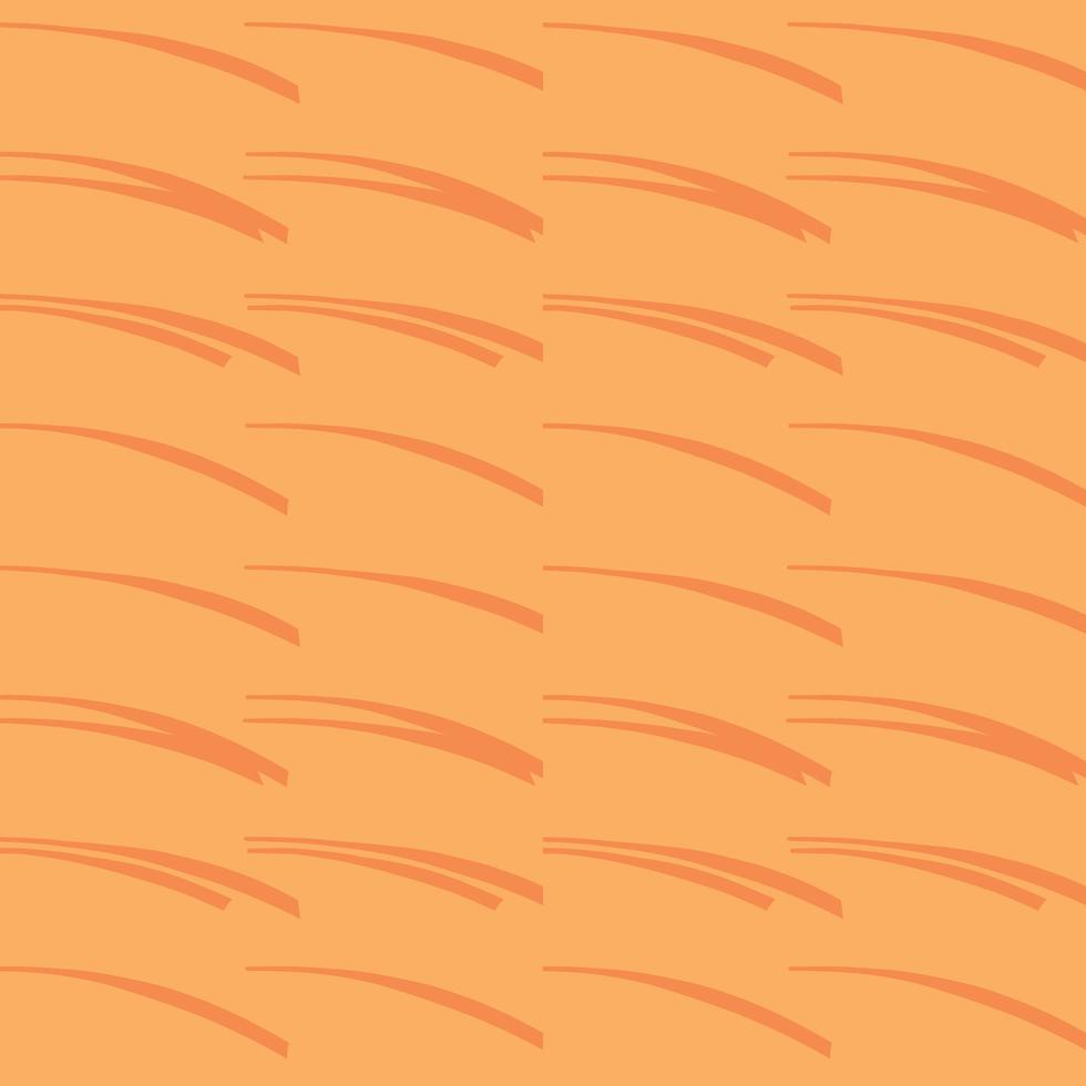 Vector seamless texture background pattern. Hand drawn, orange colors.