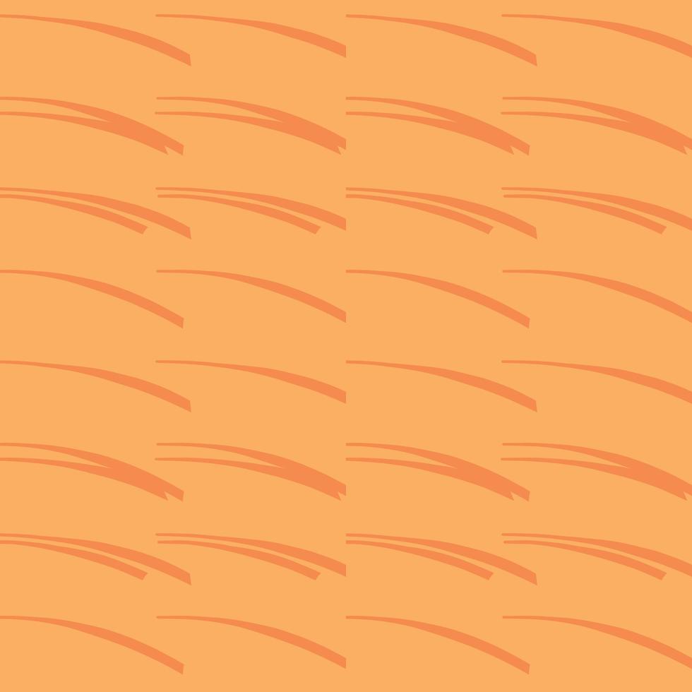 Vector seamless texture background pattern. Hand drawn, orange colors.