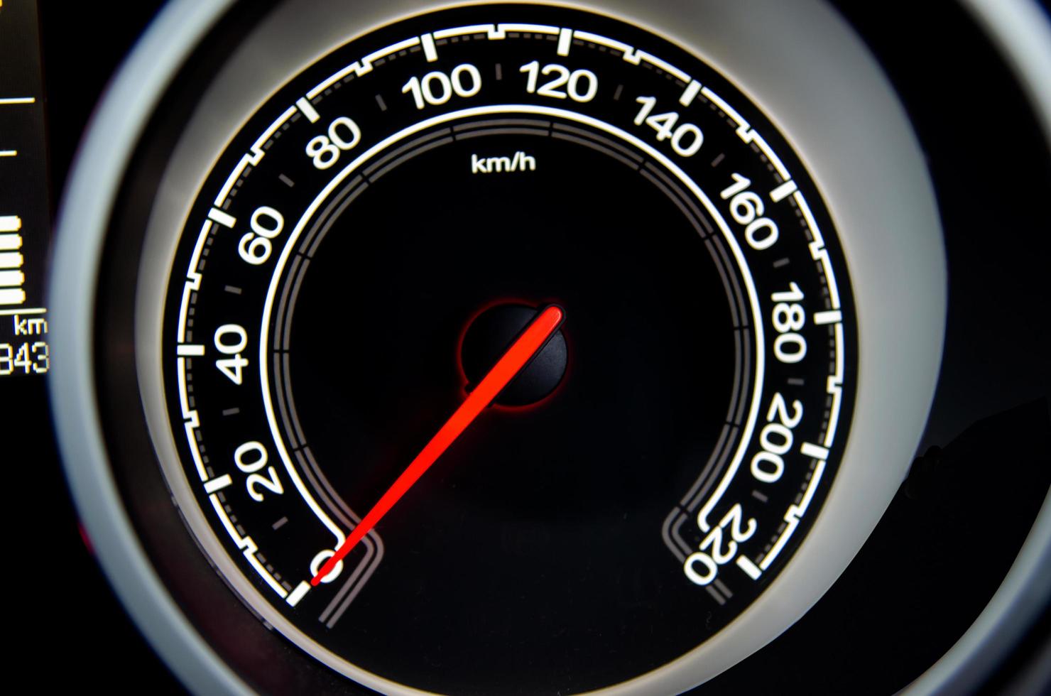 Speedometer on a car photo