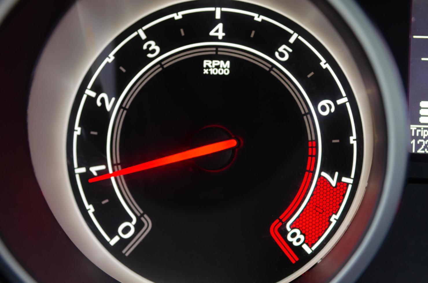 Speedometer on a car photo