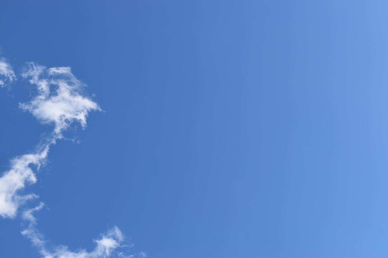 Blue sky with cloud photo