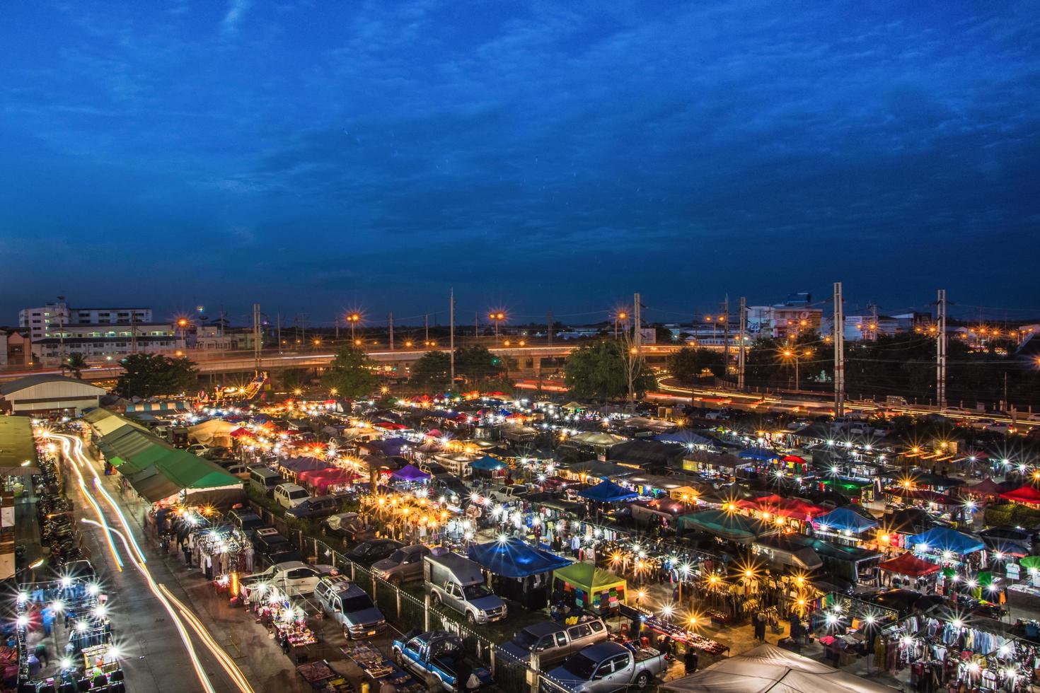 Market at night photo