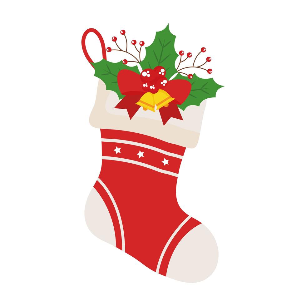 merry christmas boot vector design