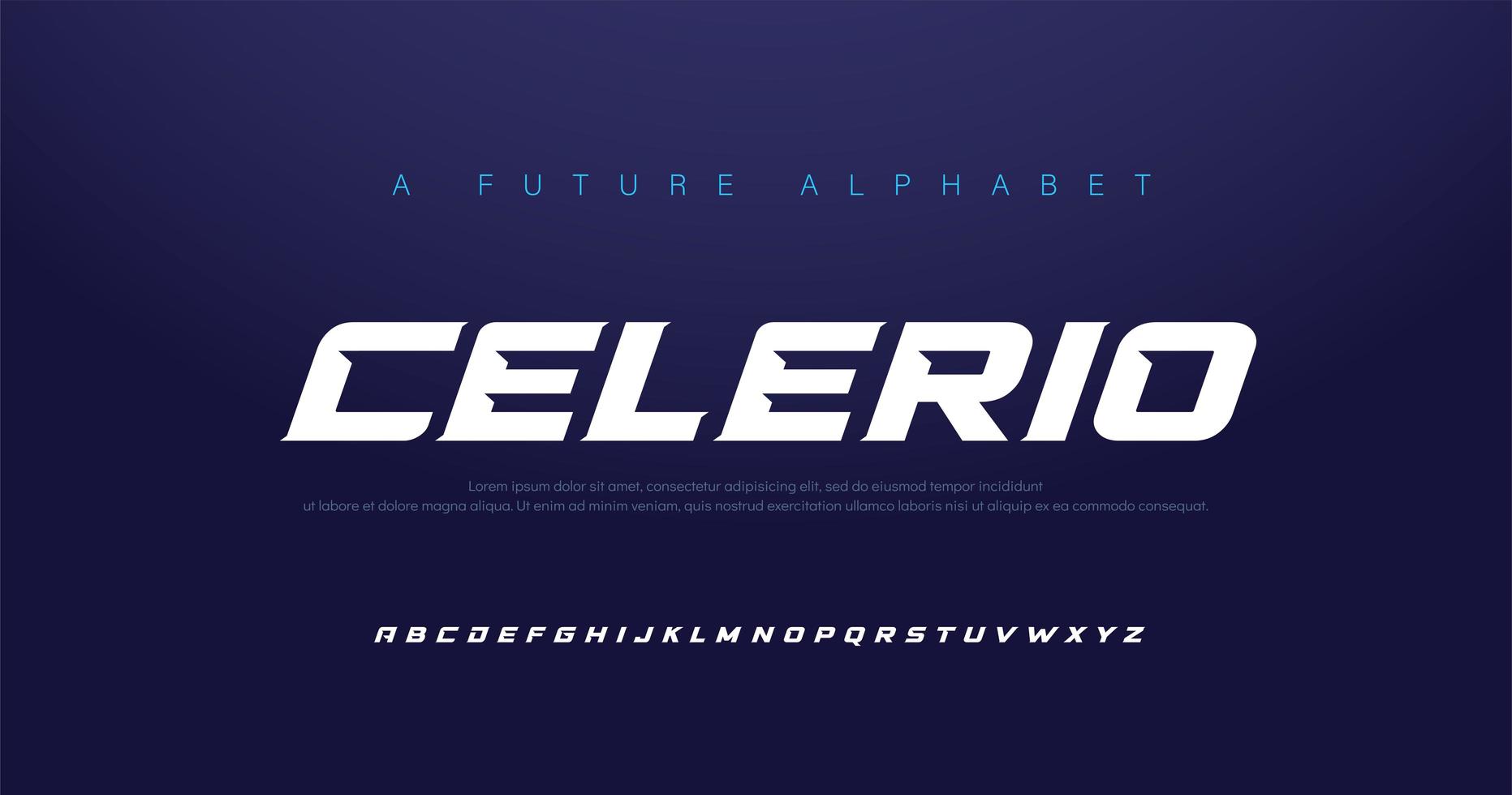 Sport Modern Italic Alphabet Font Set vector