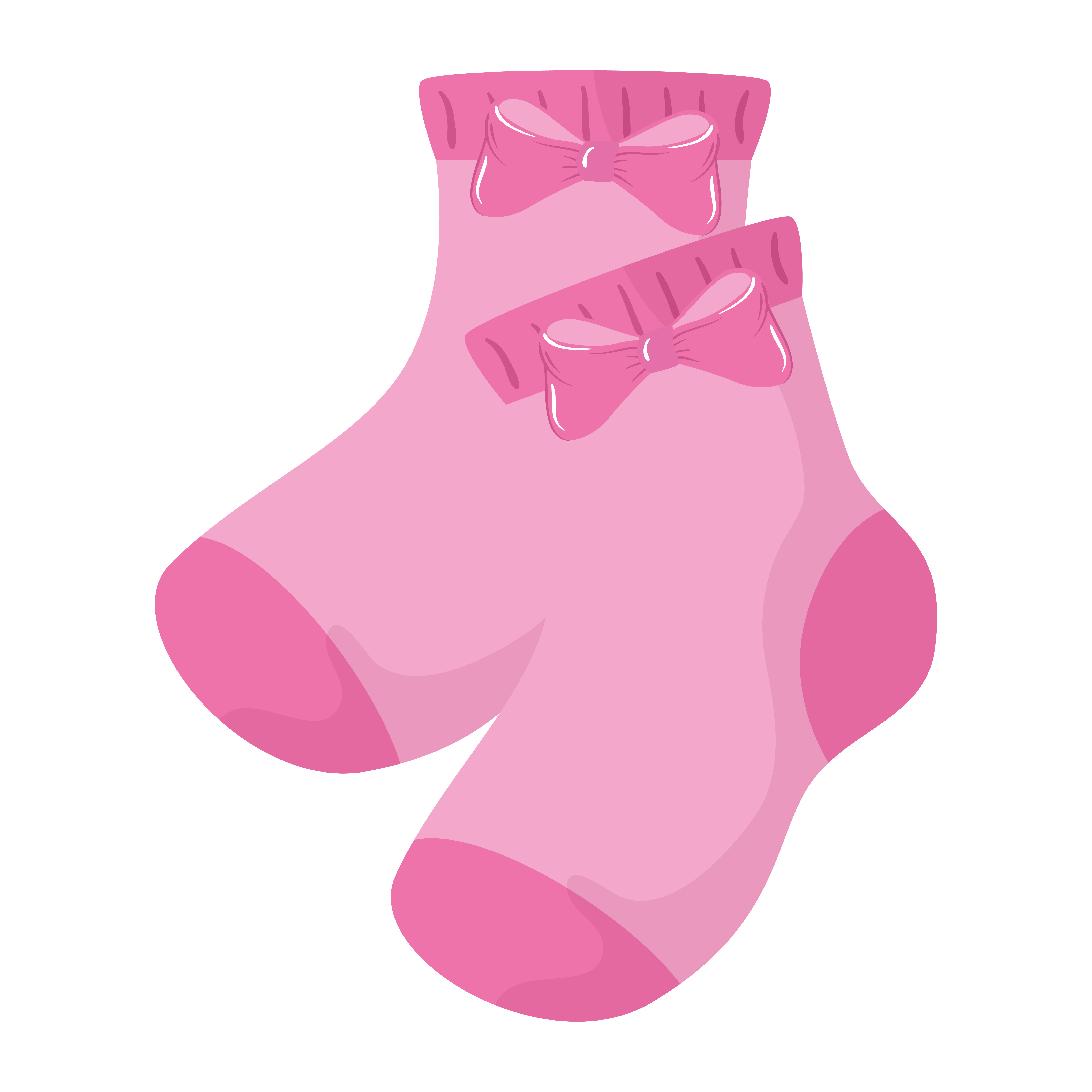 Premium Vector  Pink baby socks watercolor illustration vector illustration