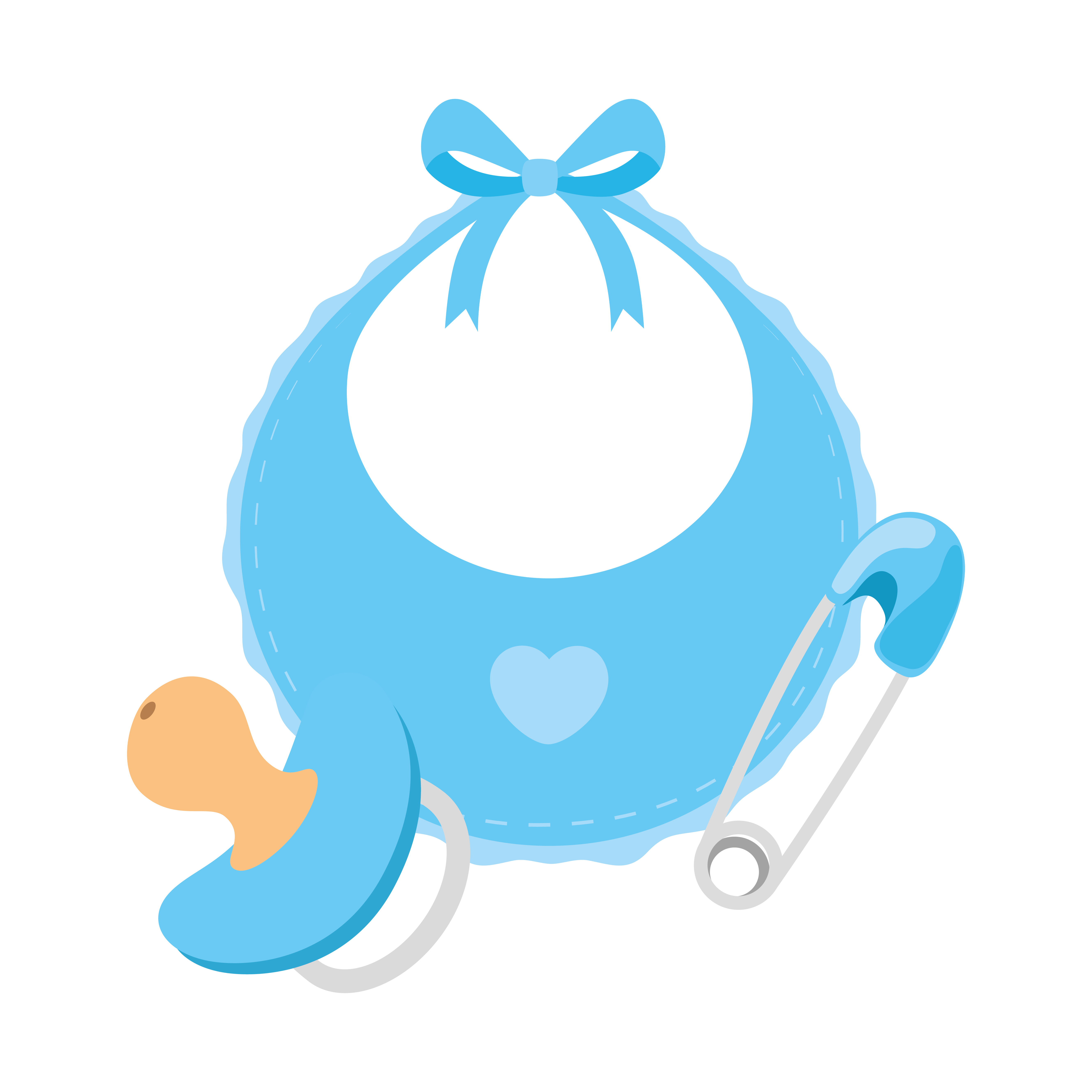 Baby Boy Bib Clip Art