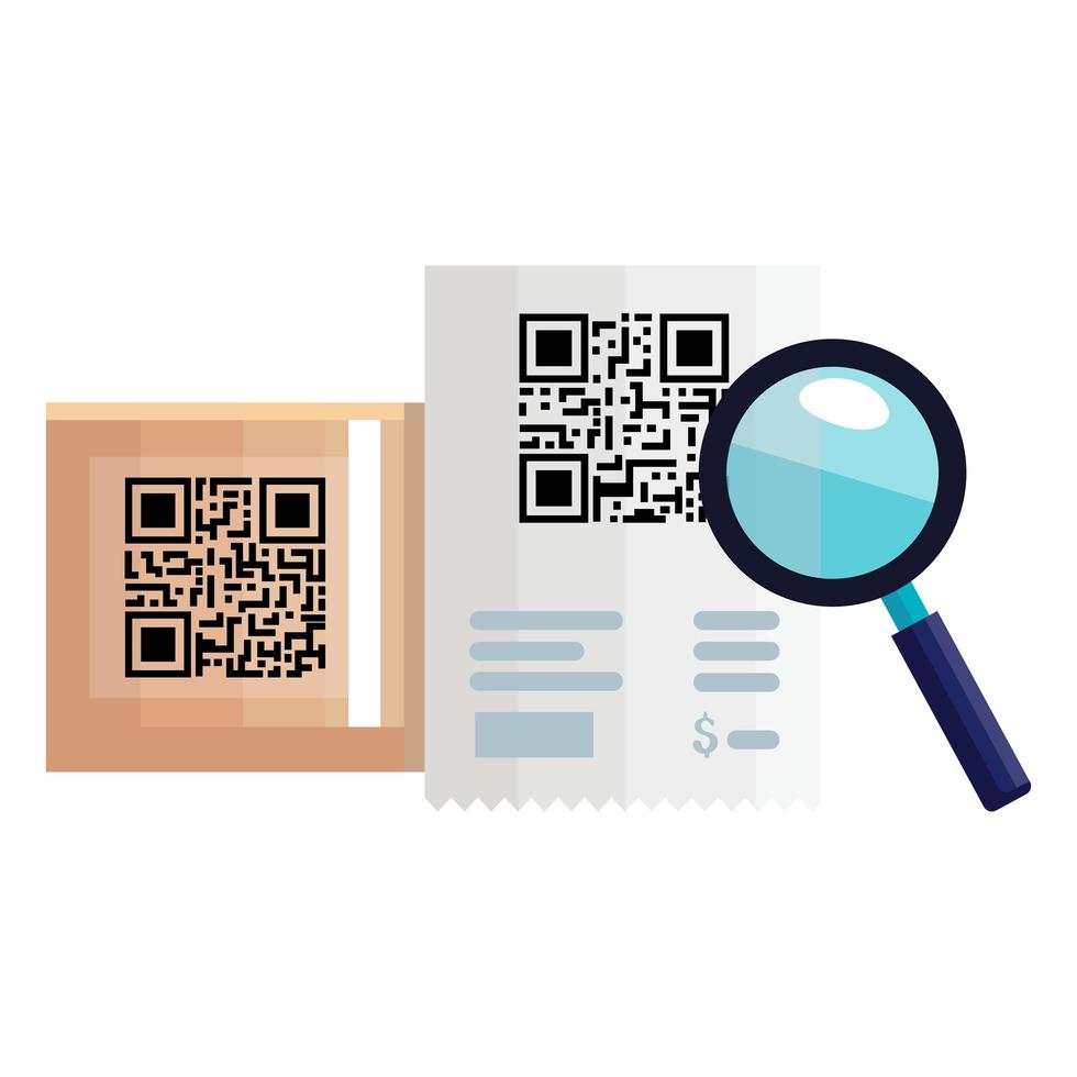 diseño de vector de código qr