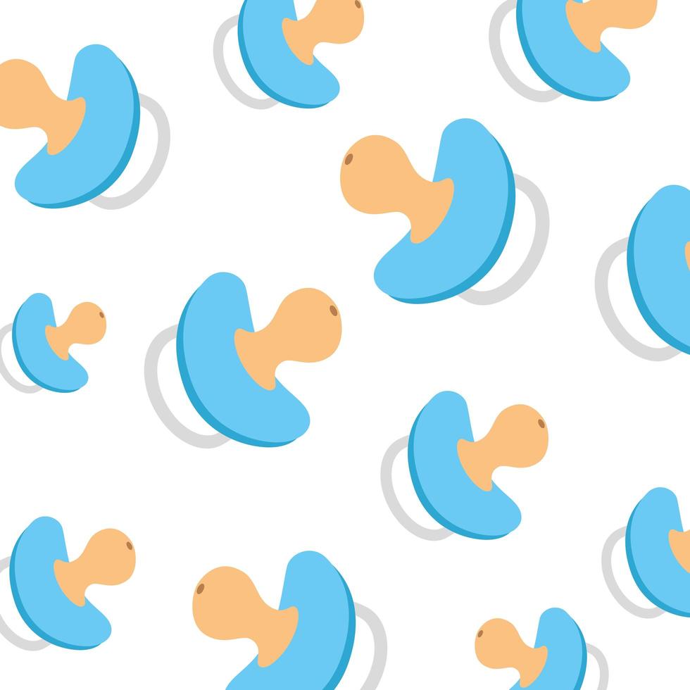 background of cute pacifiers baby vector