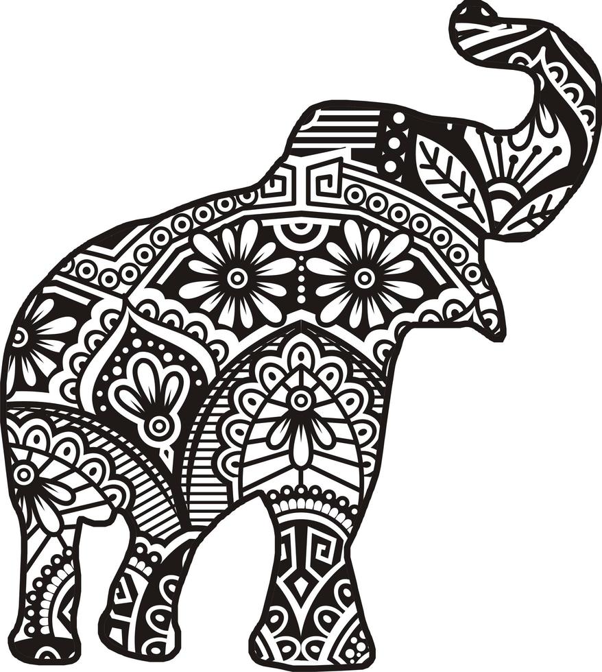 Animal Vector Mandala Line Art Style