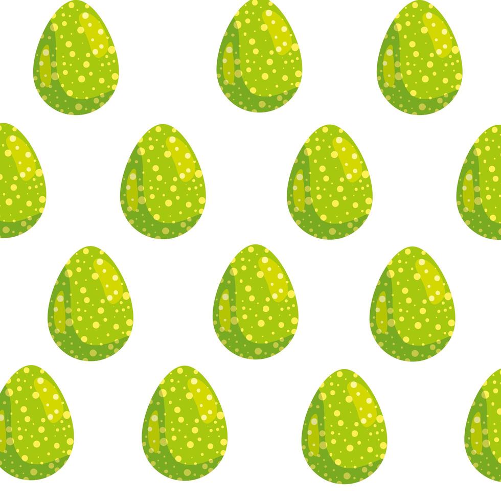 background of eggs easter decorated with dots vector