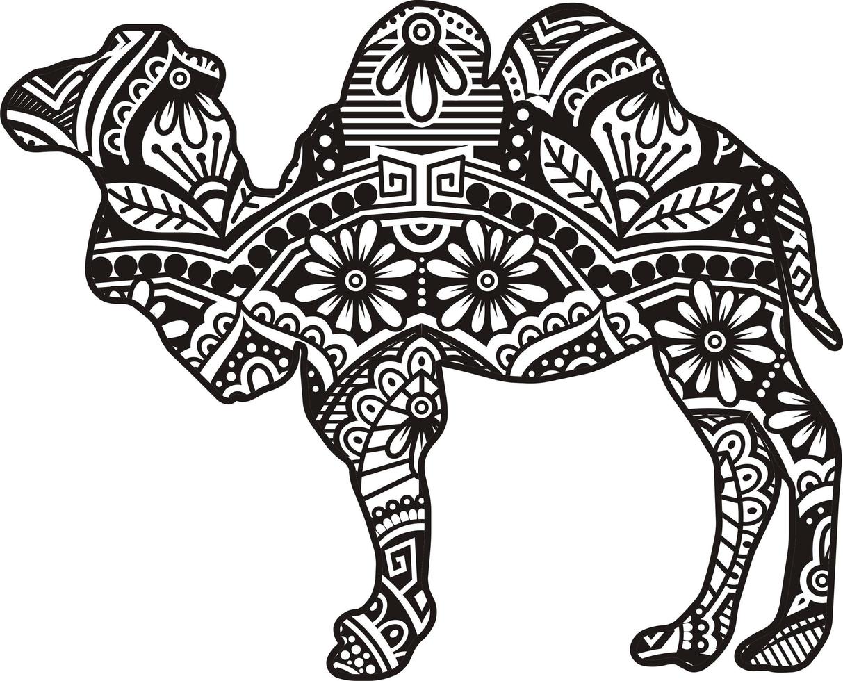 Animal Vector Mandala Line Art Style