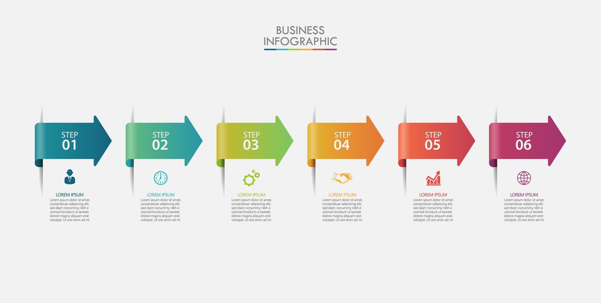 Arrow Infographic Template vector