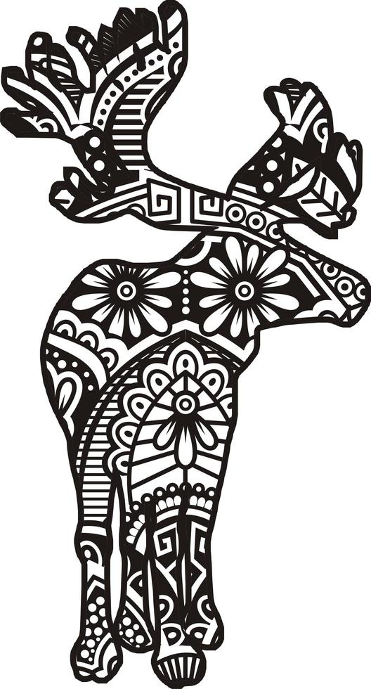 Animal Vector Mandala Line Art Style