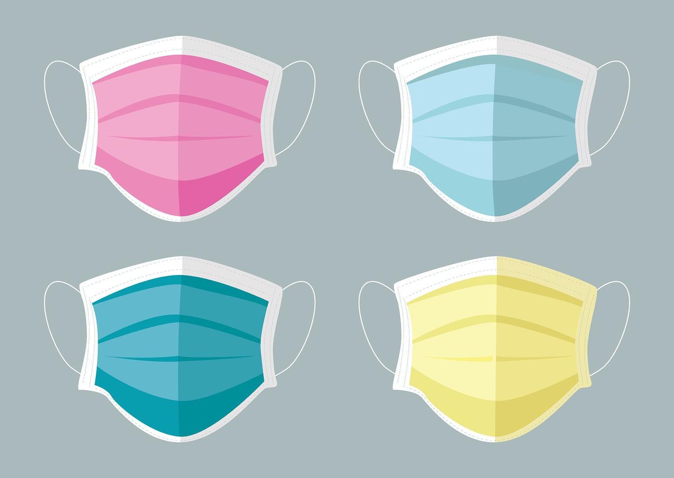 Cartoon style medical mask. vector