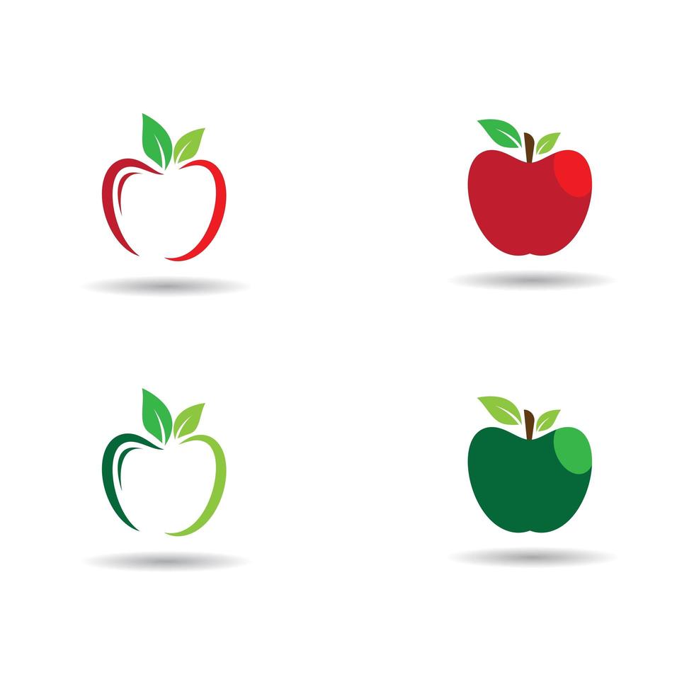 imagenes de logo de manzana vector