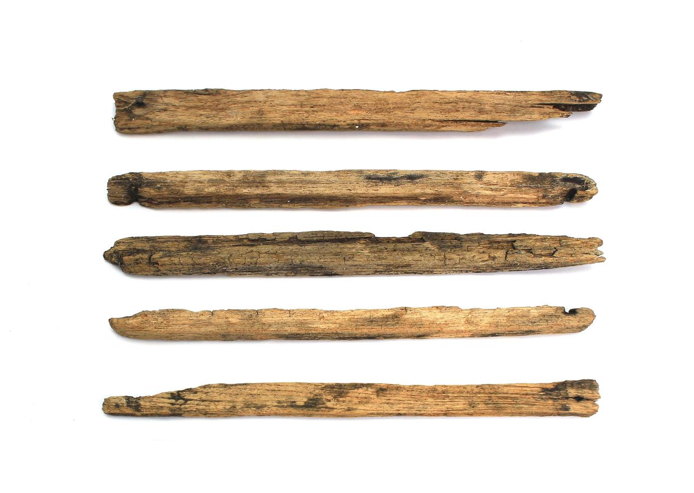 Wood sticks on white background photo