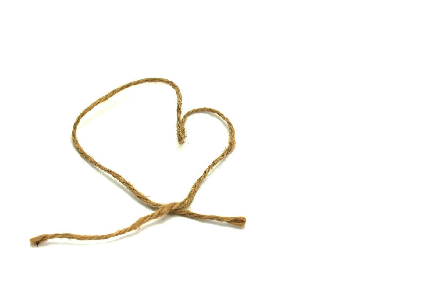 String in the shape of a heart photo