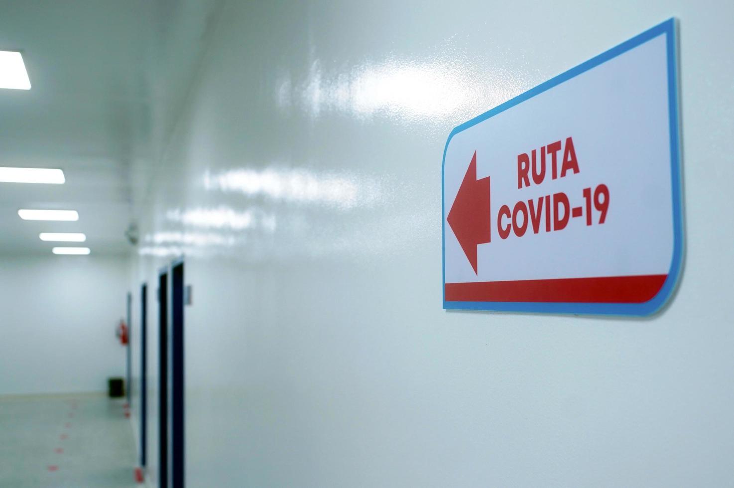 hospital route for covid - 19 photo