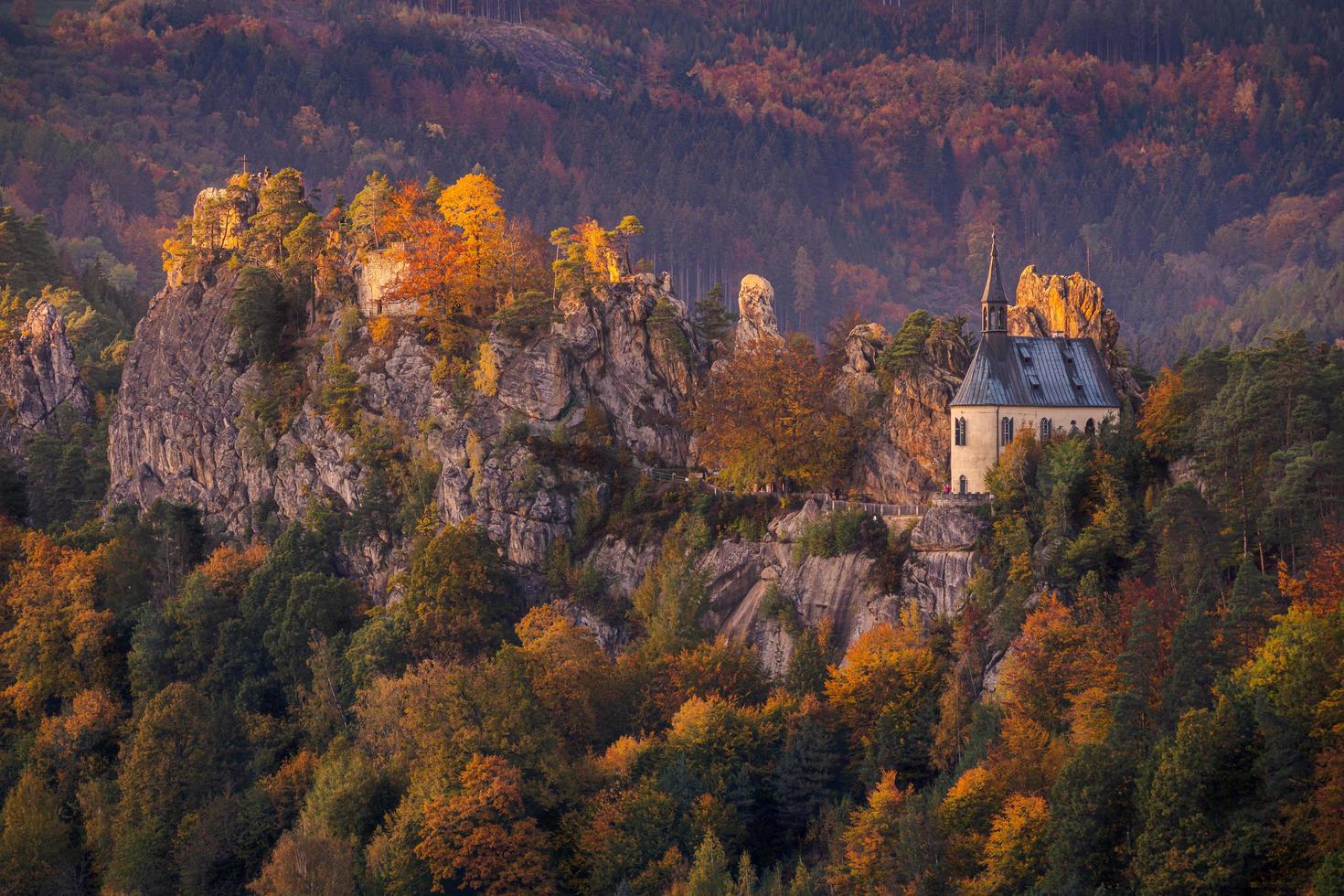 The ruin of the rock castle Vranov photo