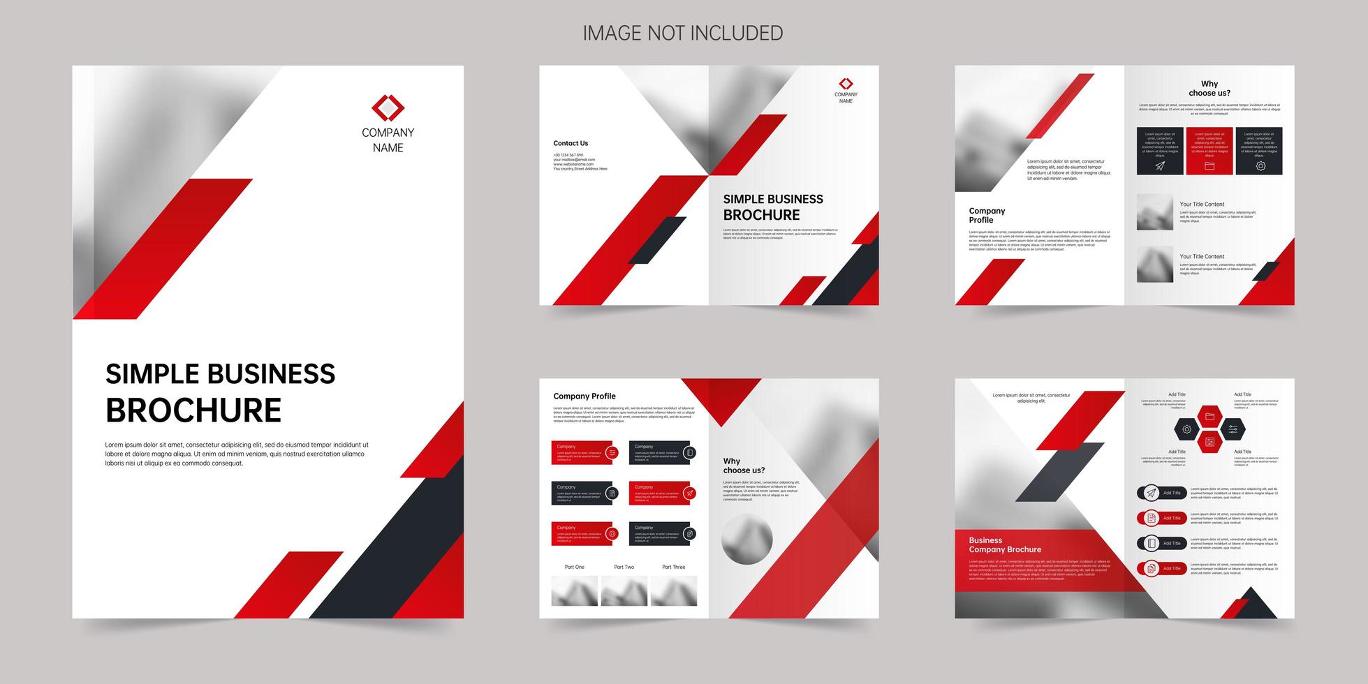 Business company annual brochure vector