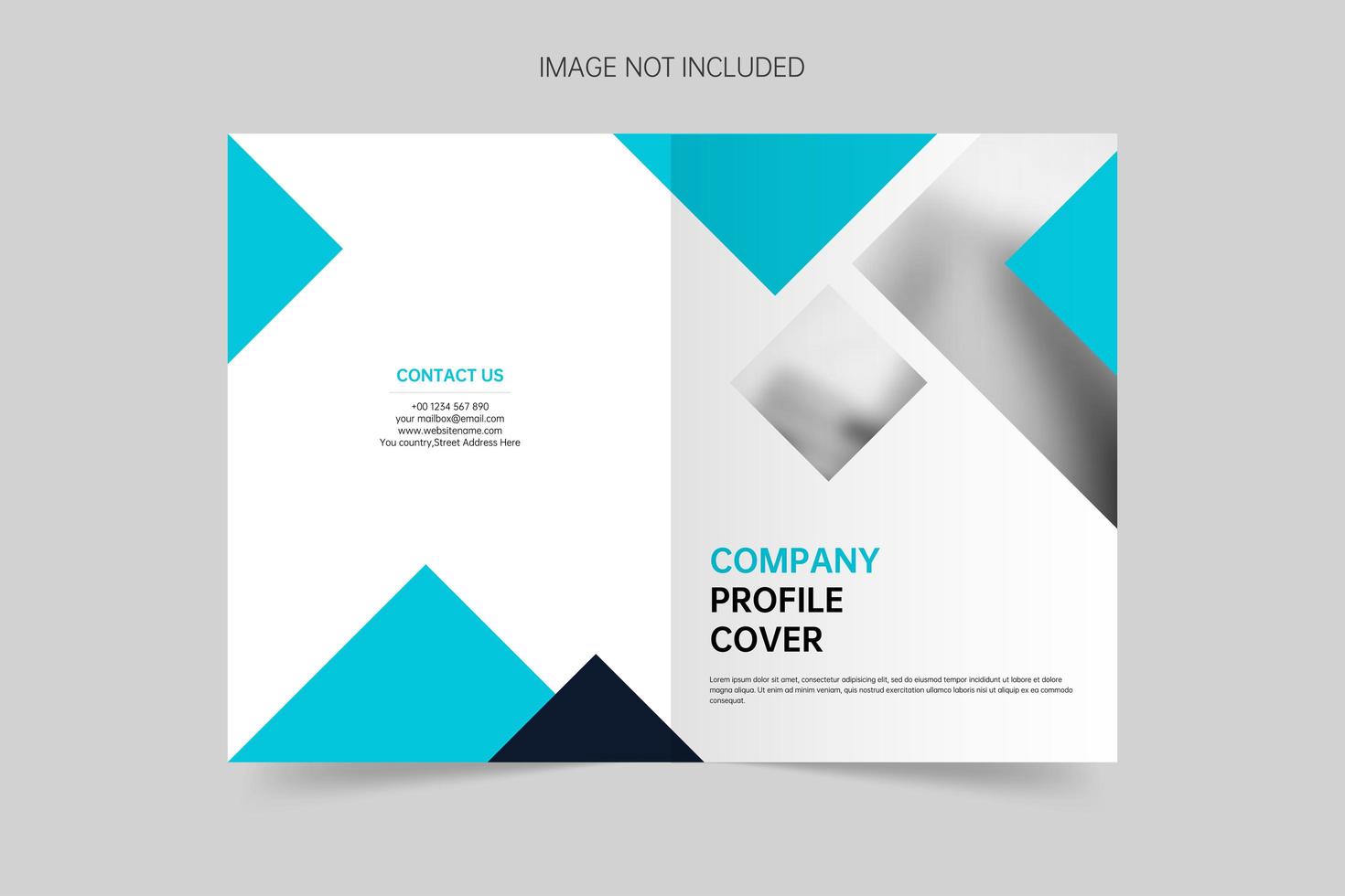 Business minimalist brochure cover vector