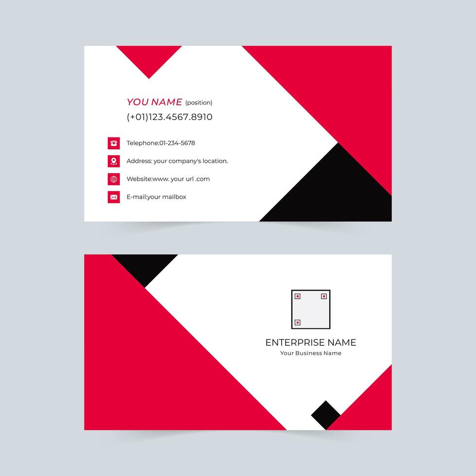 Simple corporate business card vector